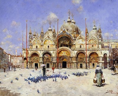 威尼斯圣马可（San Marco），1883年 作者 拉斐尔·塞内特