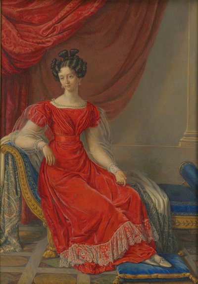 奥地利的玛丽亚-特蕾莎1801-1855年，撒丁岛的女王，19世纪上半叶。 作者 拉斐尔·乔瓦内蒂