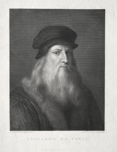 达芬奇（Leonardo da Vinci）。 作者 拉斐尔·莫根（Raffaello Morghen）