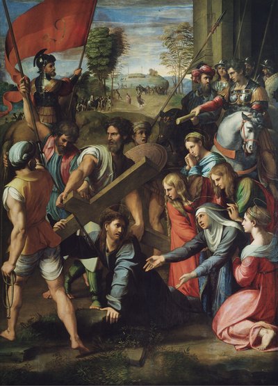 基督背着十字架 作者 拉斐尔（Raffaello Sanzio Raphael）