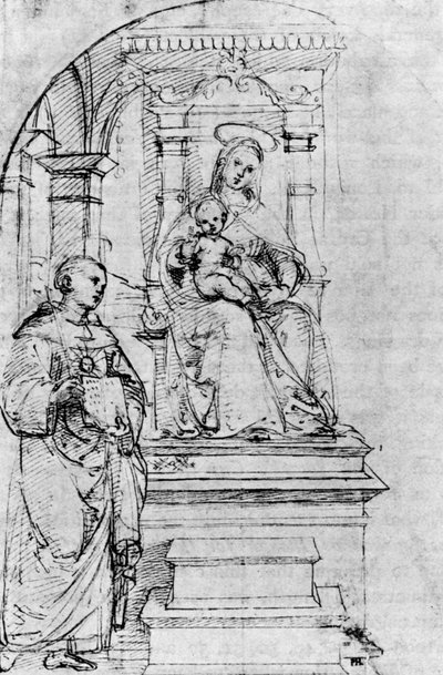 尼古拉斯·德·托伦蒂诺（Nicolas De Tolentino），1913年。 作者 拉斐尔（Raffaello Sanzio Raphael）