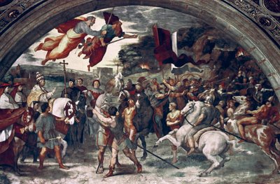 教皇利奥一世，排斥阿提拉，细节，1511-14年 作者 Raffaello Sanzio Raphael