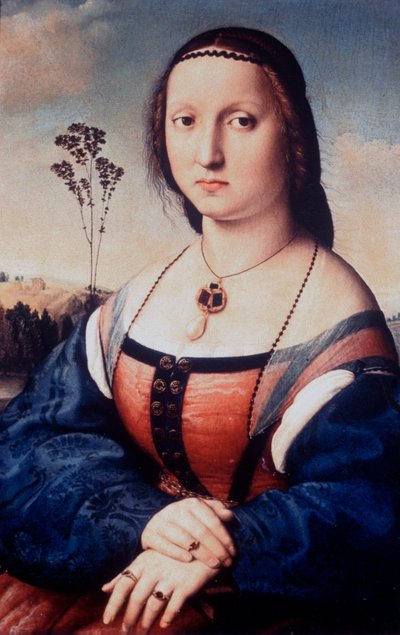 Maddalena Doni肖像，1506年 作者 拉斐尔（Raffaello Sanzio Raphael）