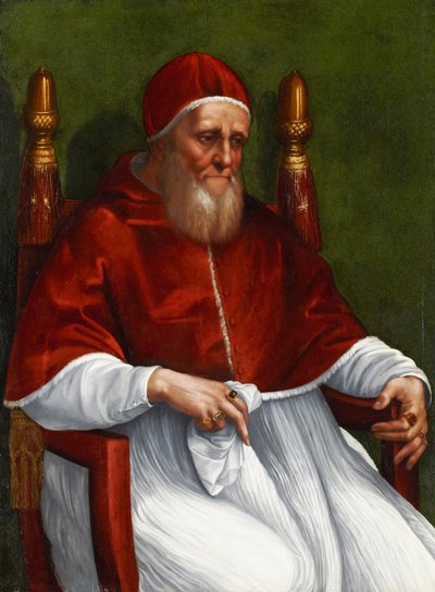 教皇朱利叶斯二世的肖像 作者 拉斐尔（Raffaello Sanzio Raphael）