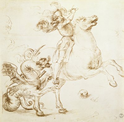 圣乔治和龙 作者 拉斐尔（Raffaello Sanzio Raphael）