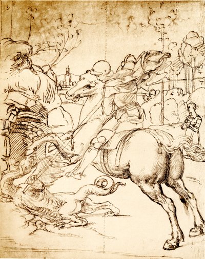 圣乔治杀龙 作者 拉斐尔（Raffaello Sanzio Raphael）