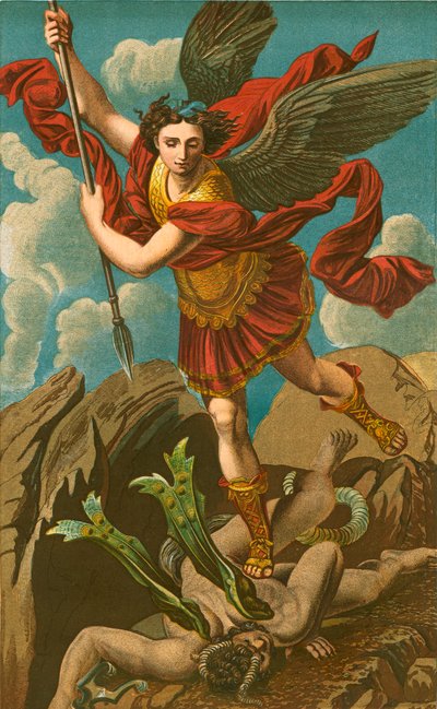 圣迈克尔征服撒旦 作者 拉斐尔（Raffaello Sanzio Raphael）
