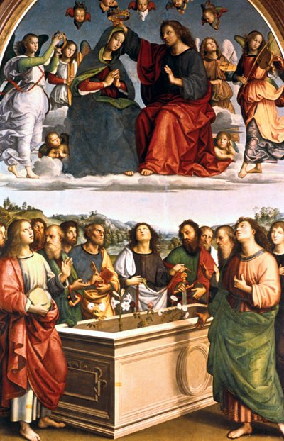 1502-1503年维尔京奥迪祭坛的加冕礼 作者 拉斐尔（Raffaello Sanzio Raphael）