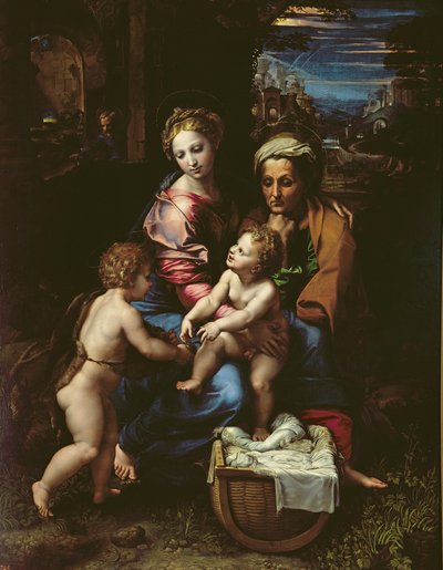 神圣家族（La Perla）c.1518 作者 Raffaello Sanzio Raphael