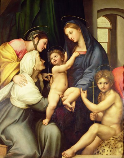 神圣家族 作者 拉斐尔（Raffaello Sanzio Raphael）