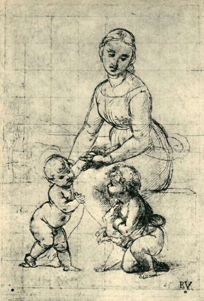 麦当娜，基督儿童和圣约翰，1507年，1943年。 作者 拉斐尔（Raffaello Sanzio Raphael）