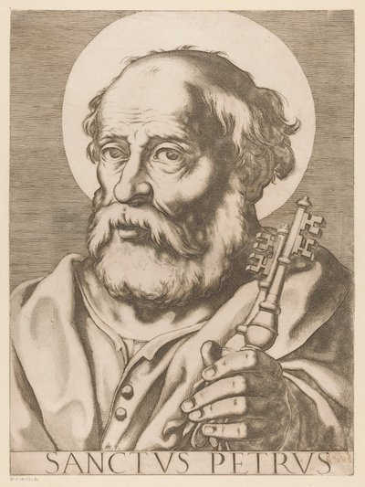 皮特鲁斯万岁
佩特鲁斯圣歌（物品上的标题）
Christus, Maria en de twaalf apostelen（系列标题）
Il sacrato collegio apostolico（系列标题） 作者 拉斐尔（Raffaello Schiaminossi）