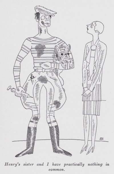 安尼塔-卢斯为 "但绅士们会娶黑发女郎 "所作的插图（平版）。 作者 拉尔夫·巴顿