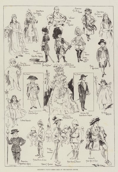 在Mansion House的儿童化装舞会礼服 作者 Ralph Cleaver