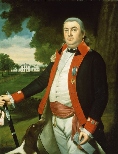 约翰·普拉特上尉的画像，康涅狄格州米德尔顿，1792年 作者 拉尔夫·厄尔