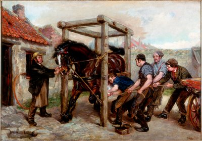 在1888-90赛季对Bay Mare进行擦伤 作者 拉尔夫·赫德利
