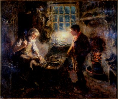 1909年的补鞋匠商店 作者 拉尔夫·赫德利