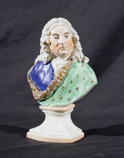 斯塔福德郡肖像胸像乔治弗雷德里克亨德尔（1685-1759）（铅釉陶器） 作者 拉尔夫·小伍德