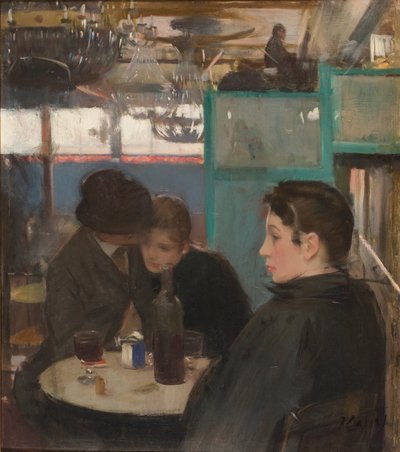 Moulin de la Galette的内部 作者 拉蒙·卡萨斯·卡博