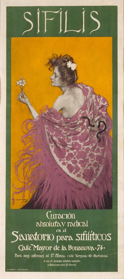 梅毒海报 作者 Ramon Casas i Carbo