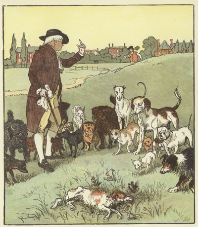 在疯狗的死亡的挽歌 作者 Randolph Caldecott