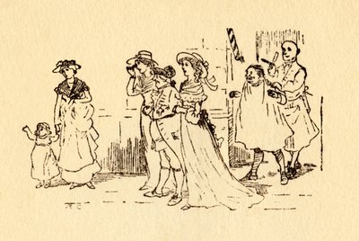 旁观者注视着约翰·吉尔宾（John Gilpin）疾驰而过，1878年，c1918年。 作者 伦道夫·卡尔德科特