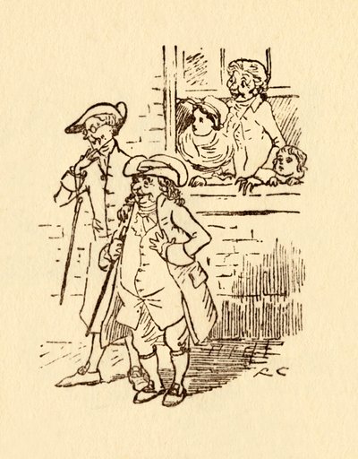 旁观者注视着约翰·吉尔宾（John Gilpin）疾驰而过，1878年，c1918年。 作者 伦道夫·卡尔德科特