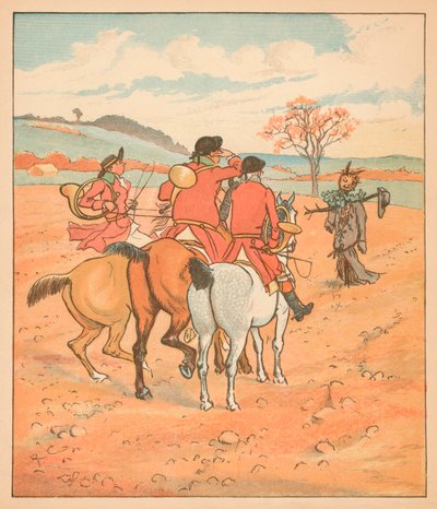 他们发现的第一件事是野外的破烂布加特，1880年。 作者 伦道夫·卡尔德科特