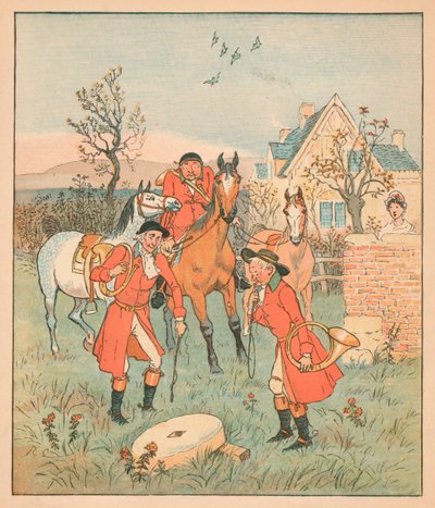 ...他们发现的下一个东西是1880年的gruntin，grindin磨石... 作者 Randolph Caldecott
