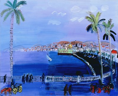 尼斯昂热湾，约 1926 年（布面油画） 作者 拉乌尔·杜菲