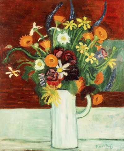 花瓶中的花束; Bouquet de Fleurs dans un Vase 作者 拉乌尔·杜菲