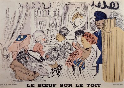 Le Boeuf sur le Toit，《La Vogue Musicale》创刊号插图 作者 拉乌尔·杜菲