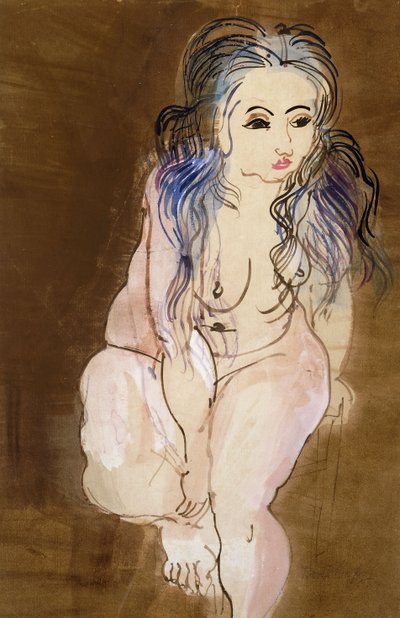 坐着的裸体女人; Femme Nue Assise 作者 拉乌尔·杜菲