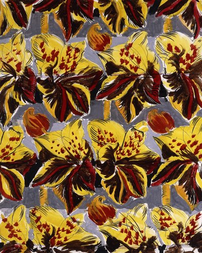红色和黄色的花；Fleurs Rouges et Jaunes 作者 拉乌尔·杜菲