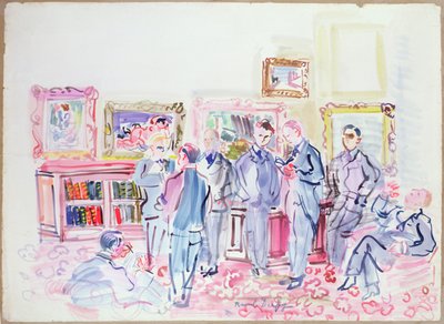 艺术爱好者（水彩画） 作者 拉乌尔·杜菲
