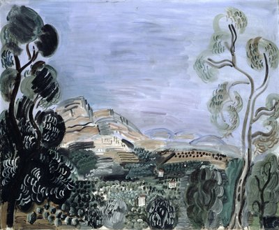 圣让内湾，约 1922-23 年（布面油画） 作者 拉乌尔·杜菲