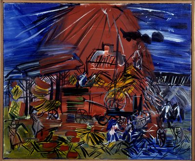 红与蓝》，20 世纪（布面油画） 作者 拉乌尔·杜菲