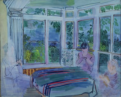 维勒维尔的阳台（布面油画） 作者 拉乌尔·杜菲