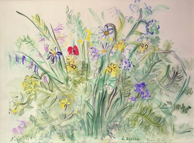 野花（纸上水彩画） 作者 拉乌尔·杜菲