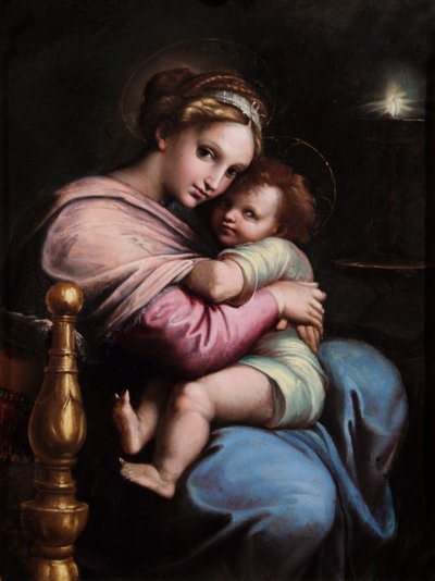 圣母与圣婴》，17 世纪早期（油画） 作者 Raphael (1483 1520) (after)