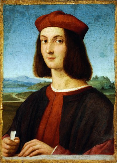 彼得-本博（1470-1547 年）的肖像--拉斐尔的画像（拉斐尔-桑齐奥 作者 Raphael