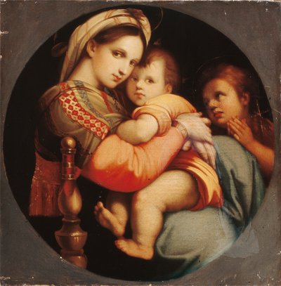 椅子上的圣母（布面油画） 作者 Raphael (1483 1520) (after)
