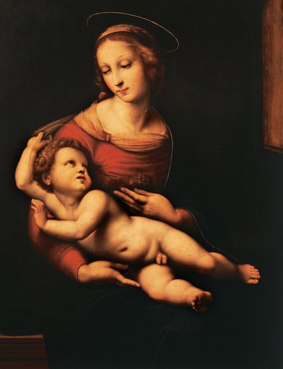 布里奇沃特圣母（圣母与圣子），Raphael Sanzio（1483-1520），布面油画，81x56 厘米 作者 Raphael (1483 1520)