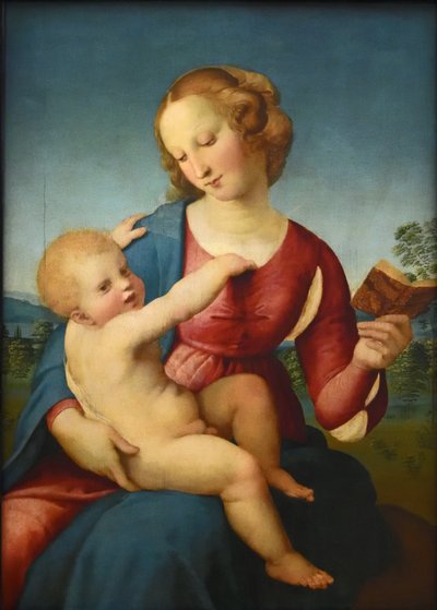 德语  圣母玛利亚与圣婴/Madonna Colonna Colonna Madonna 作者 拉斐尔