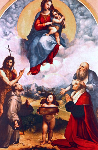 圣母玛利亚（Fonna），c1511-1512 作者 拉斐尔（Raffaello Sanzio Raphael）