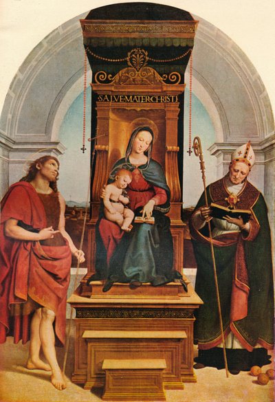安西迪·麦当娜（Ansidei Madonna），1505年，1911年 作者 拉斐尔（Raffaello Sanzio Raphael）