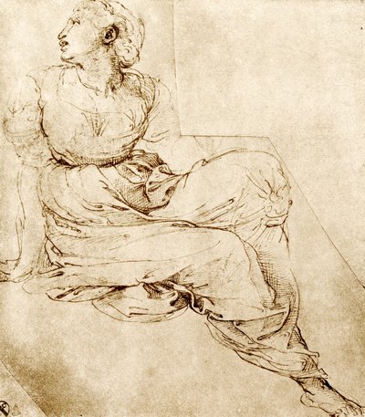 Muse Erato 作者 拉斐尔（Raffaello Sanzio Raphael）