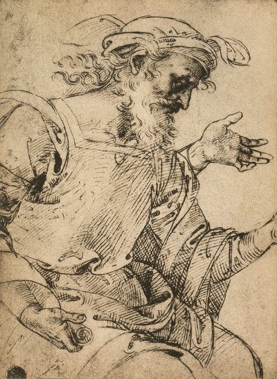 先知以西结;拉斐尔画的。 Gallerie dellAccademia，威尼斯 作者 拉斐尔（Raffaello Sanzio Raphael）