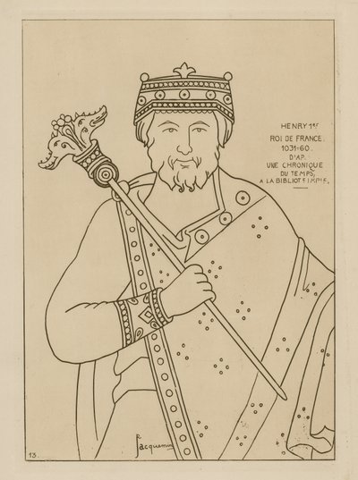 亨利一世，法国国王，1031-1060 作者 拉斐尔·雅克敏（Raphael Jacquemin）