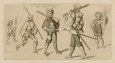 男人们武装起来，16世纪初 作者 拉斐尔·雅克敏（Raphael Jacquemin）